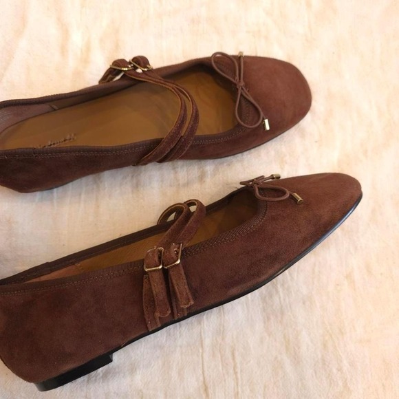 Madewell Greta Bow Double Strap - Size 7.5/NY367/ Soft Mahogany - Picture 5 of 8